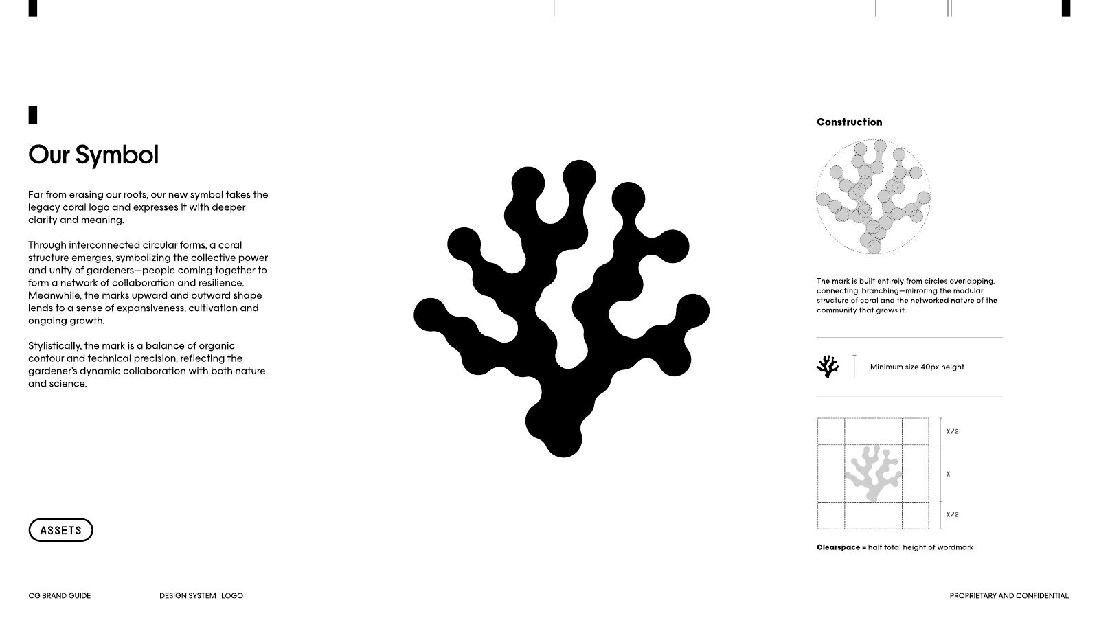 The Coral Gardeners symbol and its construction from circles